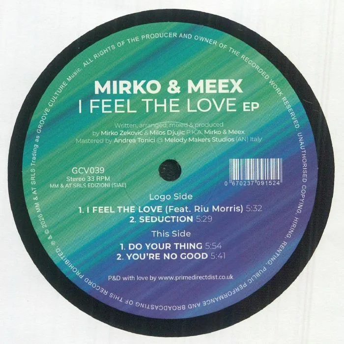Back cover — MIRKO & MEEX — I Feel The Love EP
