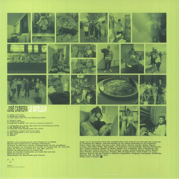Back cover — Jose CABRERA — Le Bateleur