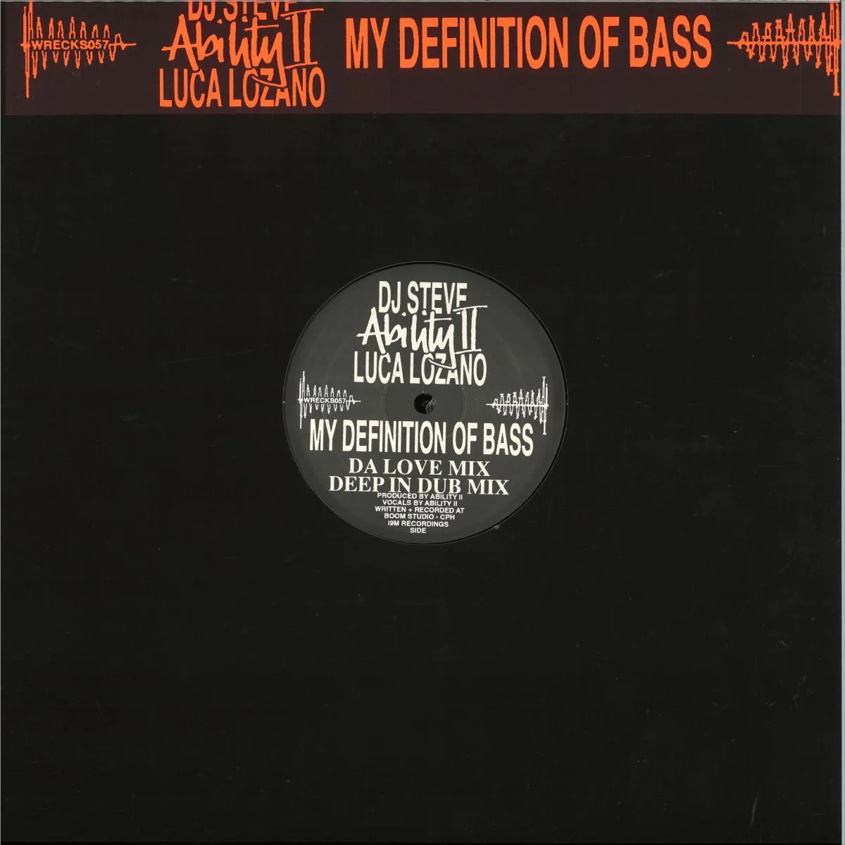Лицевая сторона обложки — Ability Ii,Luca Lozano,Dj Steve — My Definition of Bass
