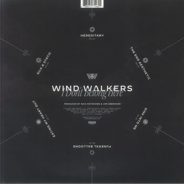Back cover — WIND WALKERS — I Don't Belong Here