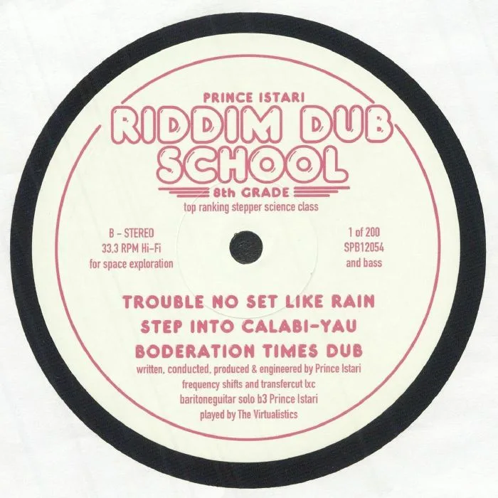 Back cover — PRINCE ISTARI — Riddim Dub School 8th Grade