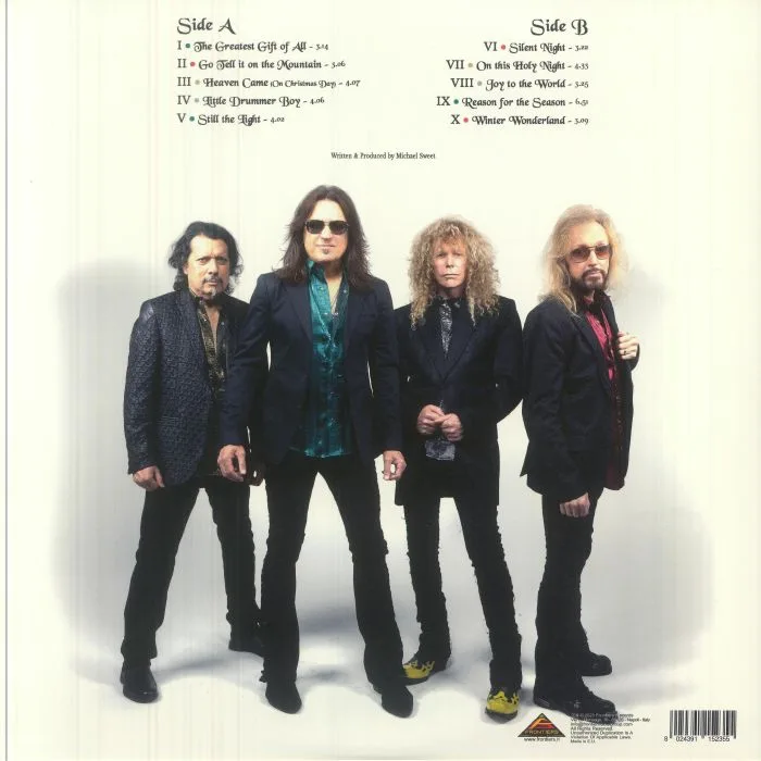Back cover — STRYPER — The Greatest Gift Of All