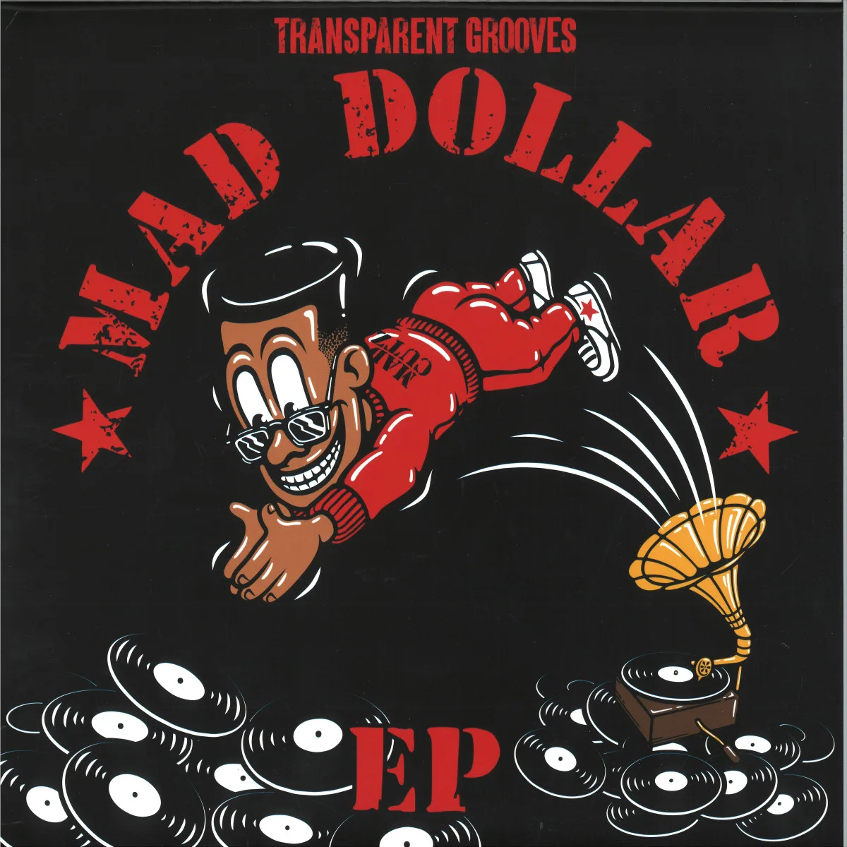 Лицевая сторона обложки — Mad Dollar — Transparent Grooves the Mad Dollar EP
