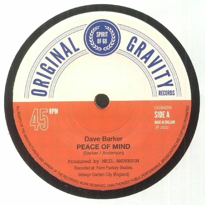 Dave BARKER / THE REGULATORS — Peace Of Mind