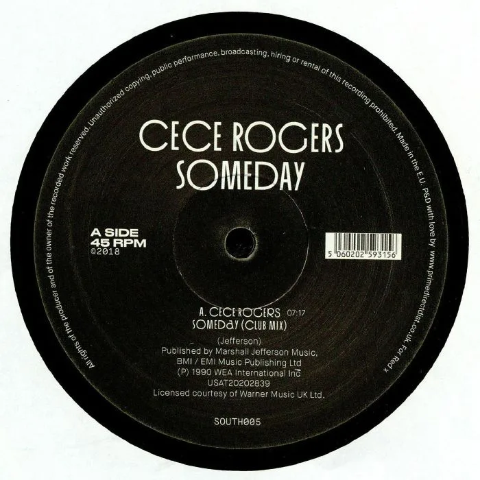 Лицевая сторона обложки — Cece ROGERS — Someday