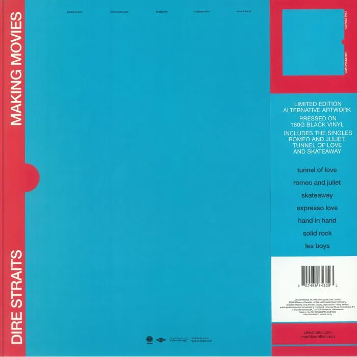 Back cover — DIRE STRAITS — Making Movies (half speed remastered) (National Album Day 2024)