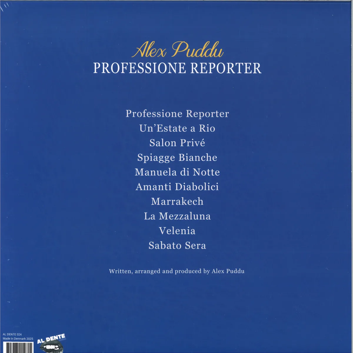 Back cover — Alex Puddu — Professione Reporter LP