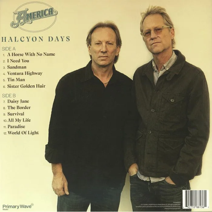 Back cover — AMERICA — Halcyon Days