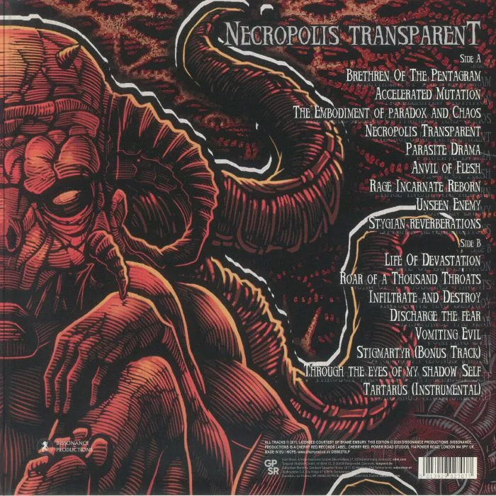 Back cover — LOCK UP — Necropolis Transparent