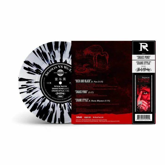 Обратная сторона обложки — RAEKWON feat NAS / BUSTA RHYMES — Rich & Black (reissue)