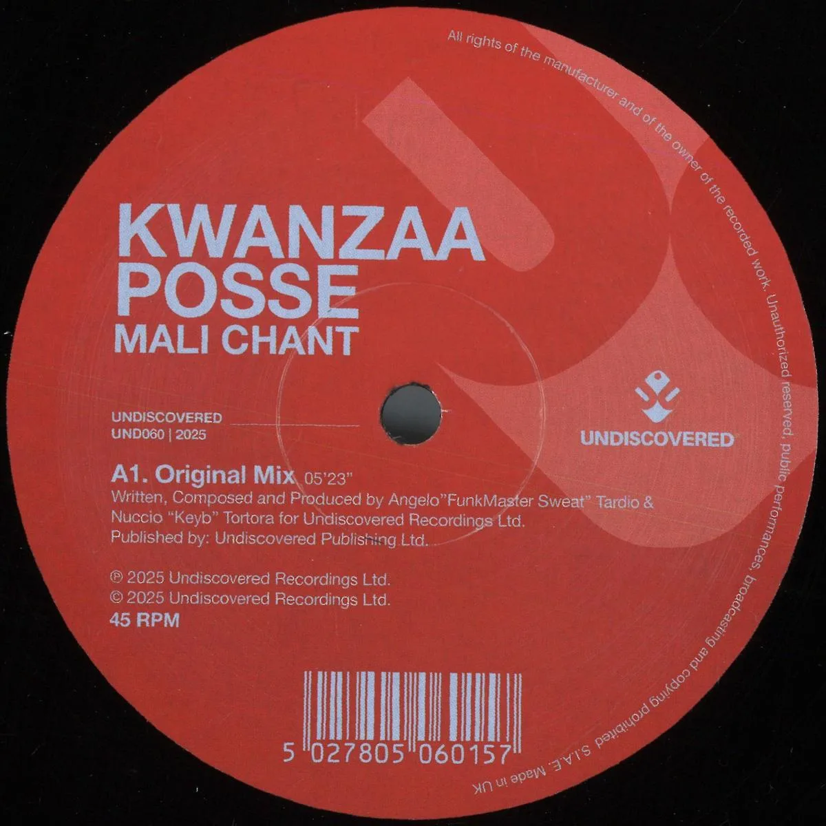 Front cover — KWANZA POSSE — MALI CHANT