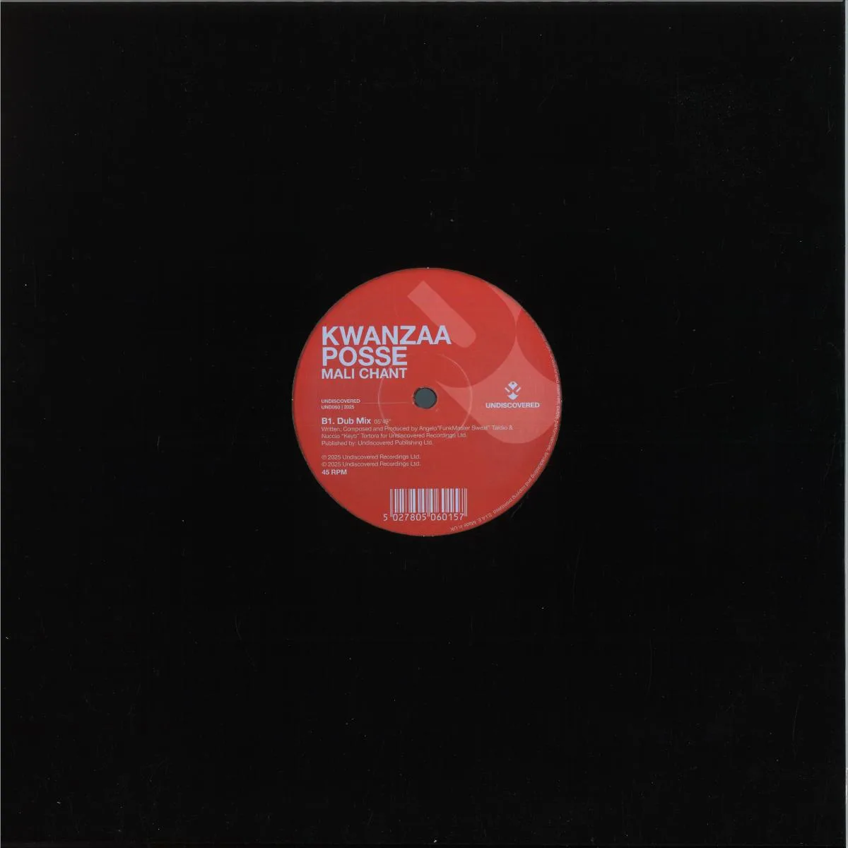 Back cover — KWANZA POSSE — MALI CHANT