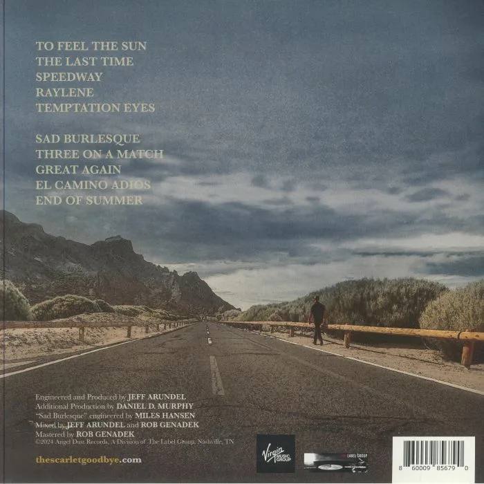 Back cover — The SCARLET GOODBYE — Ei Camino Adios