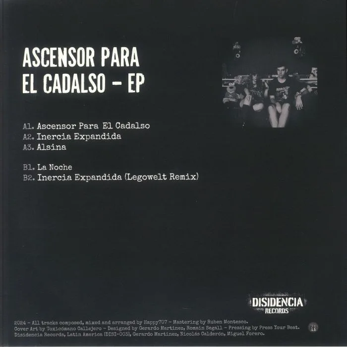 Back cover — HAPPY707 — Ascencor Para El Cadalso