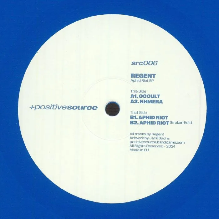 Front cover — REGENT — Aphid Riot EP