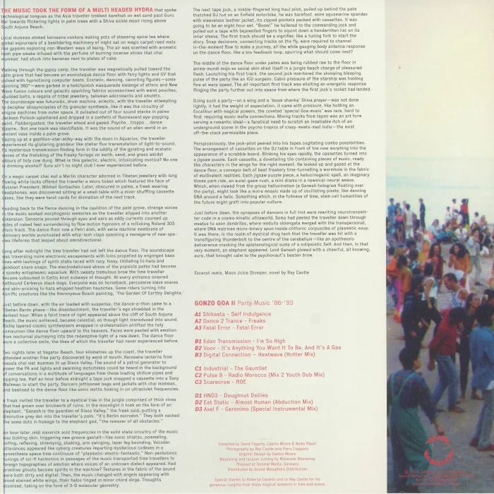Back cover — VARIOUS — Gonzo Goa II: Party Music 86-93