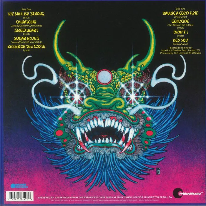 Back cover — THIN LIZZY — Chinatown (45th Anniversary Edition)