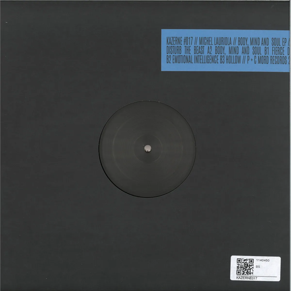 Back cover — Michel Lauriola — Body, Mind and Soul EP