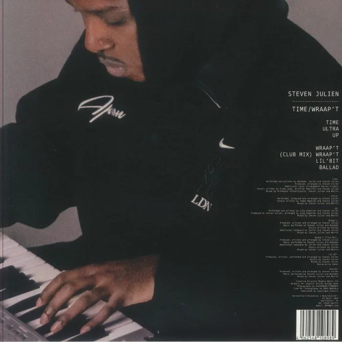 Обратная сторона обложки — Steven Julien — TIME EP / Wraap't