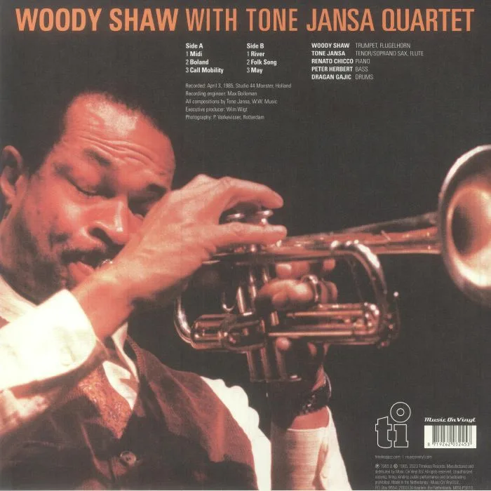 Back cover — Woody SHAW with TONE JANSA QUARTET — Woody Shaw With Tone Jansa Quartet (reissue)