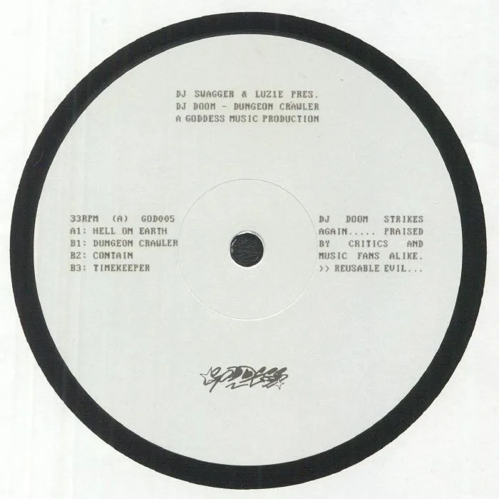 Лицевая сторона обложки — DJ SWAGGER / LUZ1E presents DJ DOOM — Dungeon Crawler