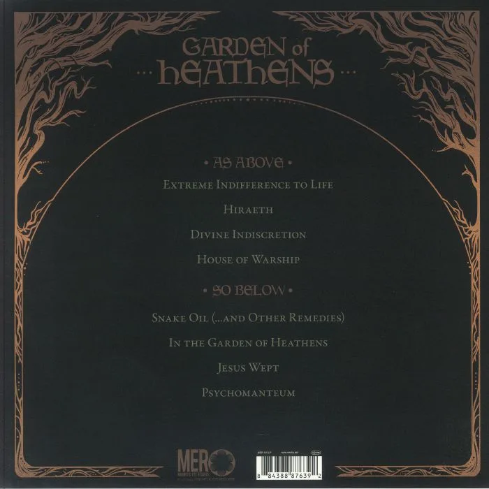 Обратная сторона обложки — HEAVY TEMPLE — Garden Of Heathens