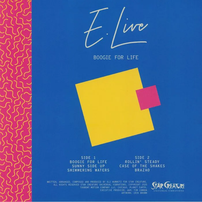 Back cover — E LIVE — Boogie For Life (reissue)
