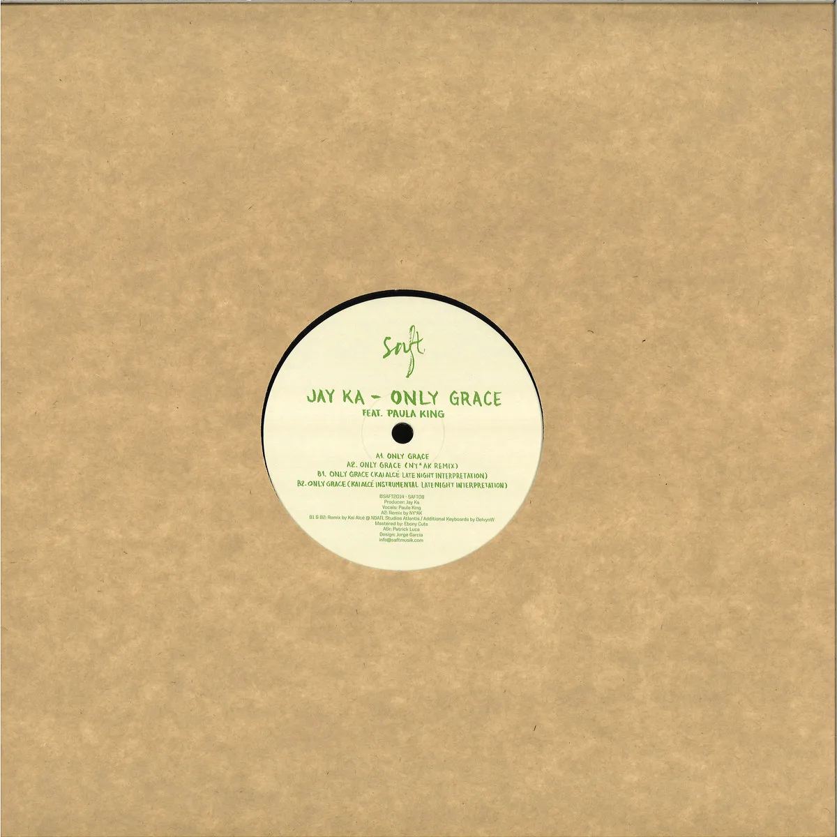 Back cover — Jay Kafeat.Paula King — Only Grace