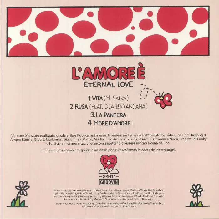Back cover — ETERNAL LOVE — L'Amore E