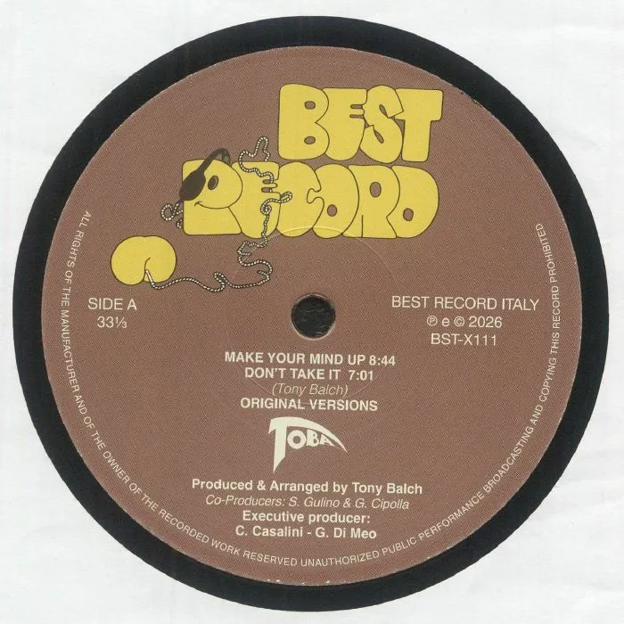Front cover — TOBA — Make Your Mind Up (reissue)
