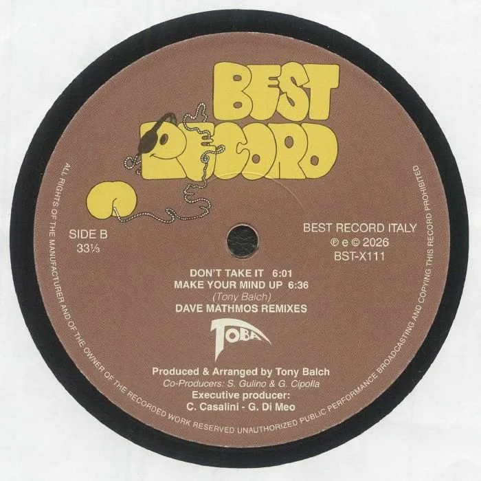 Back cover — TOBA — Make Your Mind Up (reissue)
