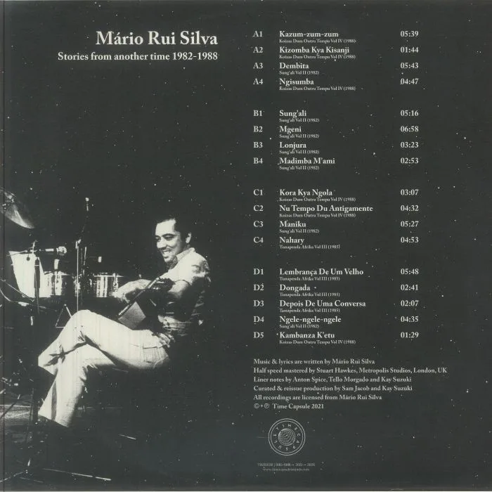 Обратная сторона обложки — Mario Rui SILVA — Stories From Another Time 1982-1988 (half speed remastered)