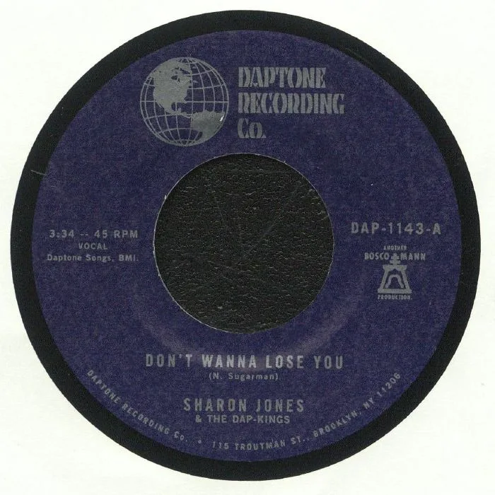 Front cover — Sharon JONES / THE DAP KINGS — Don't Wanna Lose You