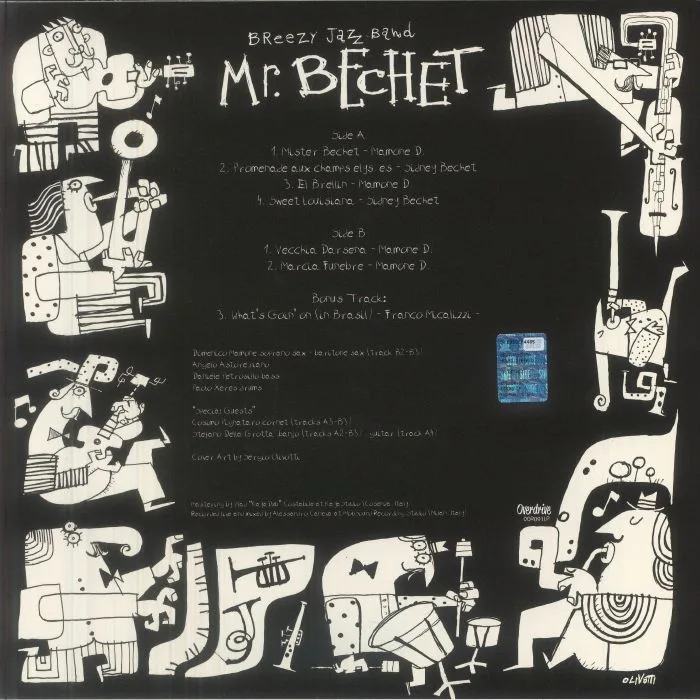 Back cover — BREEZY JAZZ BAND — Mr Bechet