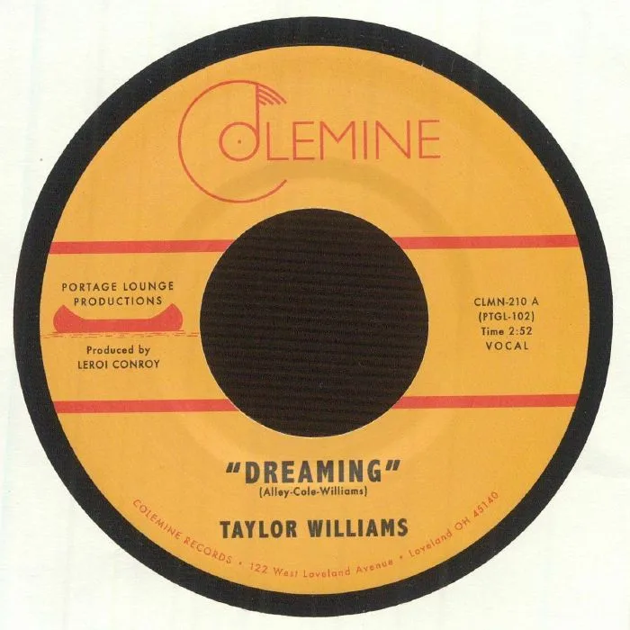 Лицевая сторона обложки — Taylor WILLIAMS — Dreaming (reissue)