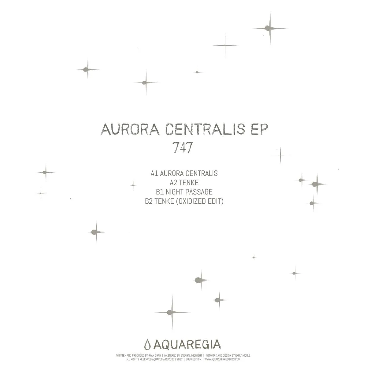 Обратная сторона обложки — 747 — Aurora Centralis EP