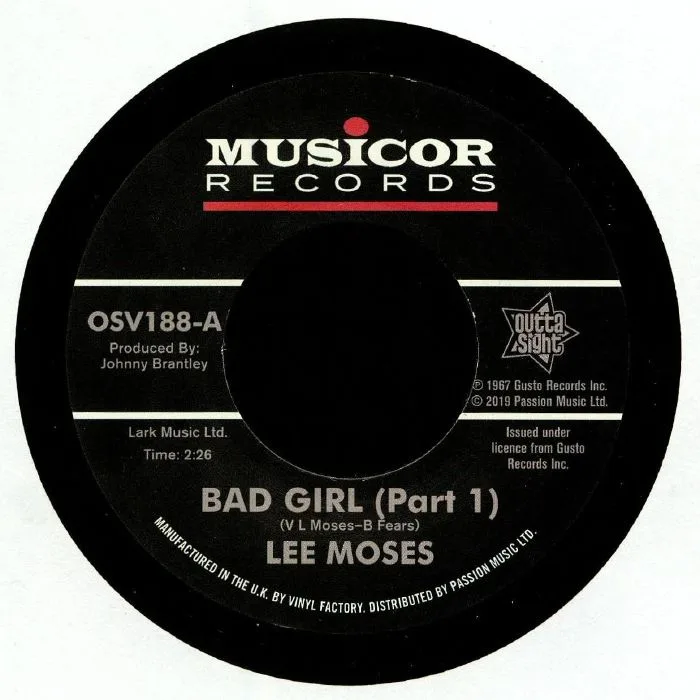 Front cover — Lee MOSES — Bad Girl