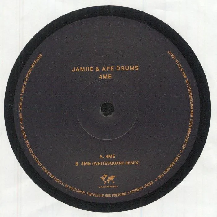 Back cover — JAMIIE / APE DRUMS — 4ME