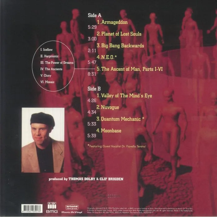 Обратная сторона обложки — Thomas DOLBY — The Gate To The Mind's Eye (Soundtrack) (reissue)