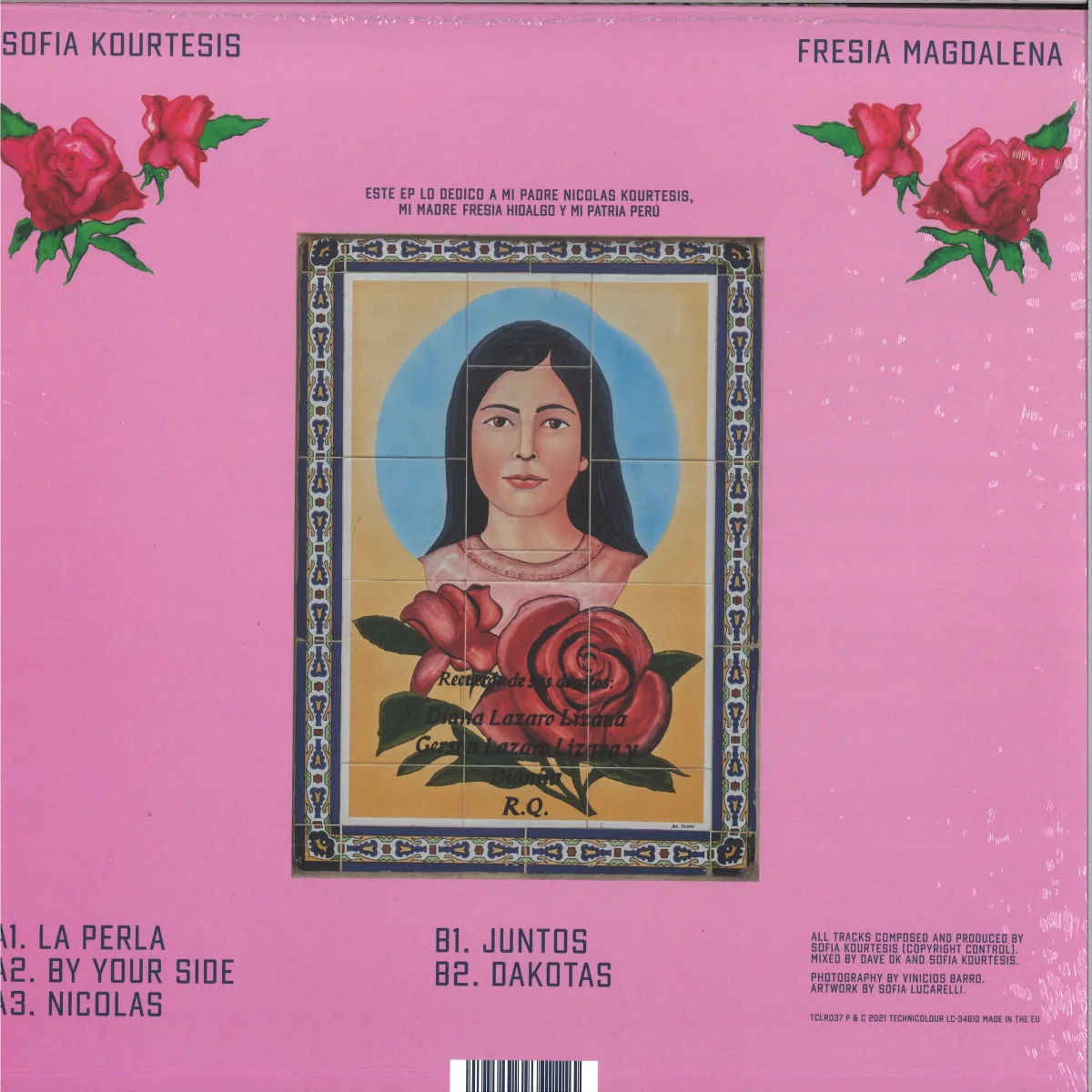 Обратная сторона обложки — Sofia Kourtesis — Fresia Magdalena EP