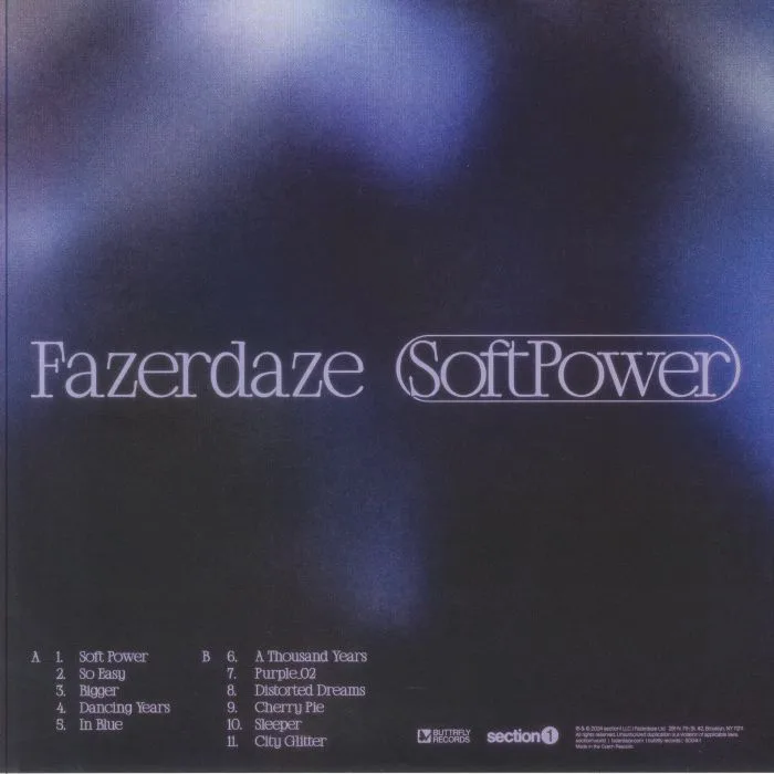 Обратная сторона обложки — FAZERDAZE — Soft Power