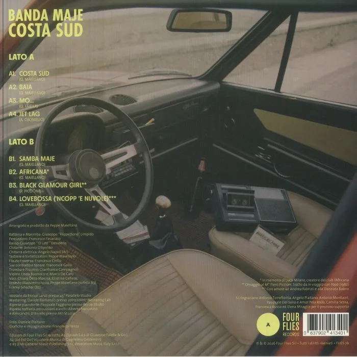 Обратная сторона обложки — BANDA MAJE — Costa Sud