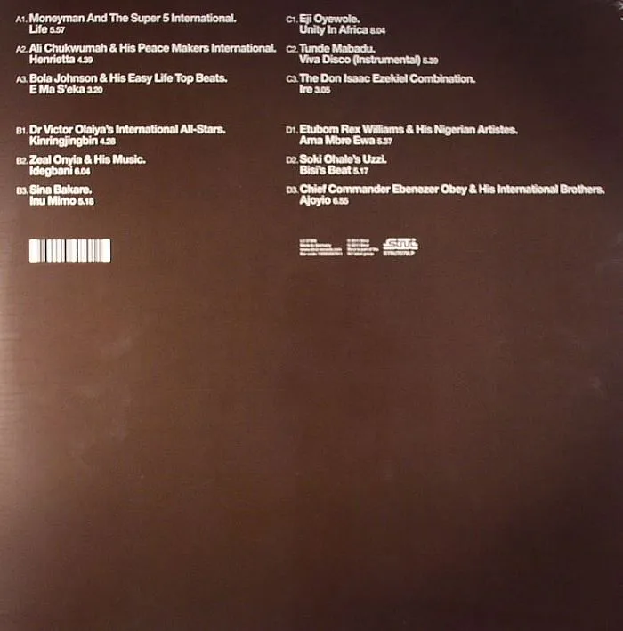 Обратная сторона обложки — VARIOUS — Nigeria 70: Sweet Times Afro Funk Highlife & Juju From 1970s Lagos