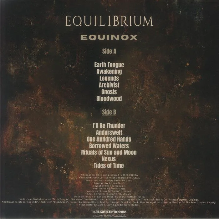 Back cover — EQUILIBRIUM — Equinox