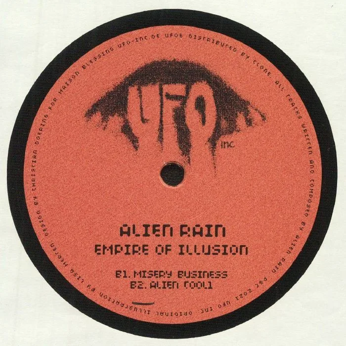 Обратная сторона обложки — ALIEN RAIN — Empire Of Illusion