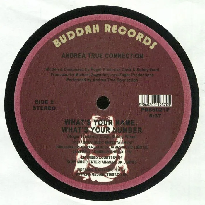 Back cover — ANDREA TRUE CONNECTION — More More More (Record Store Day 2019)