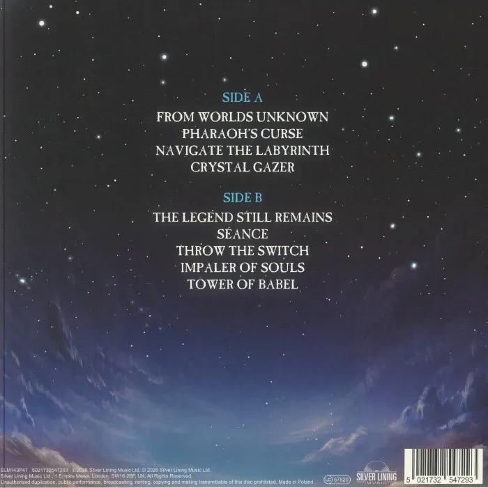 Back cover — VENGER — Times Of Legend