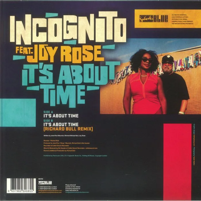 Back cover — INCOGNITO feat JOY ROSE — It's About Time