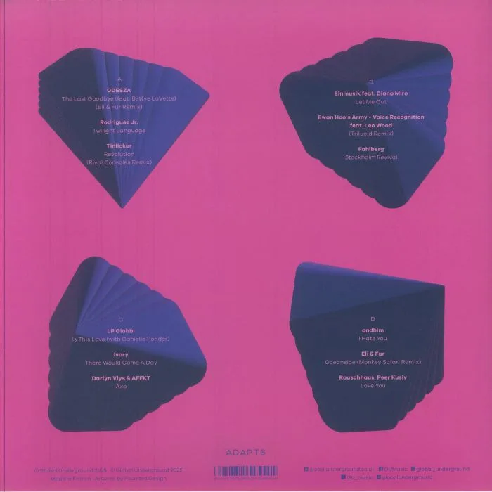 Back cover — VARIOUS — Global Underground: Adapt 6