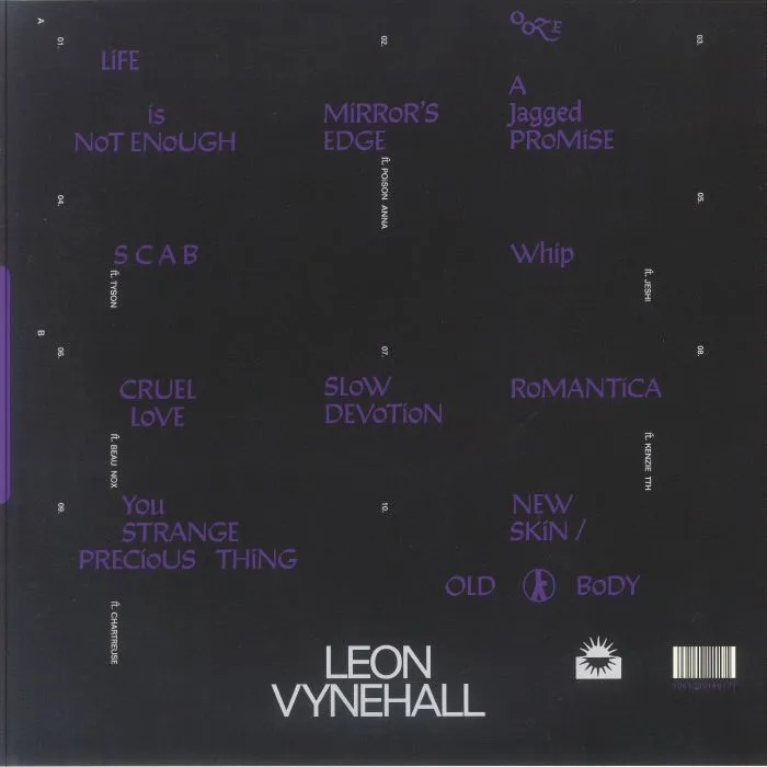 Back cover — Leon Vynehall — In Daytona Yellow LP
